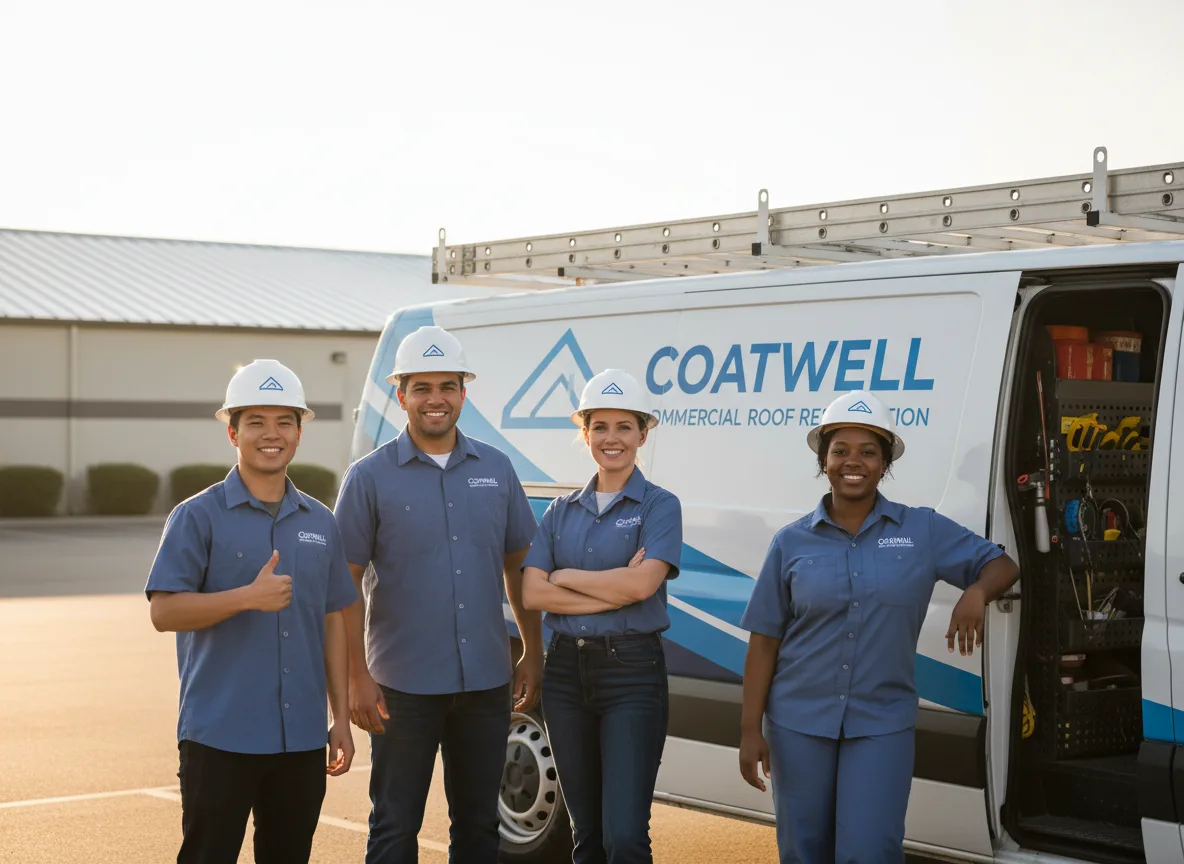 Commercial roof coating company in Wetmore, KS