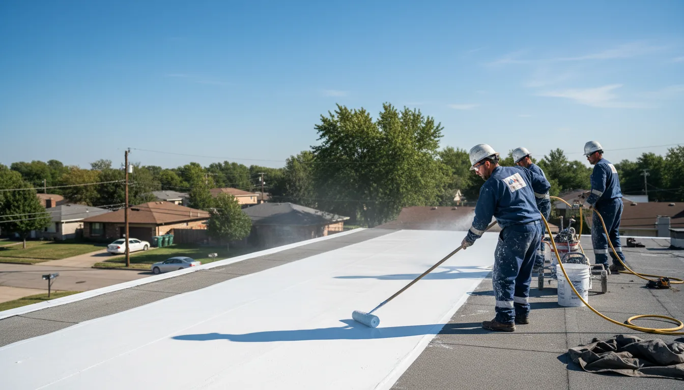 Commercial roof coating in Wetmore, KS near me